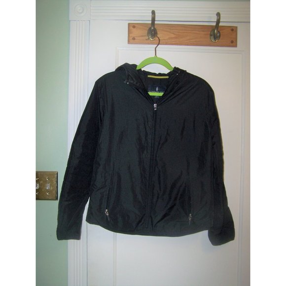 London Fog Jackets & Blazers - London Fog Coat Jacket Women's Hooded M Black